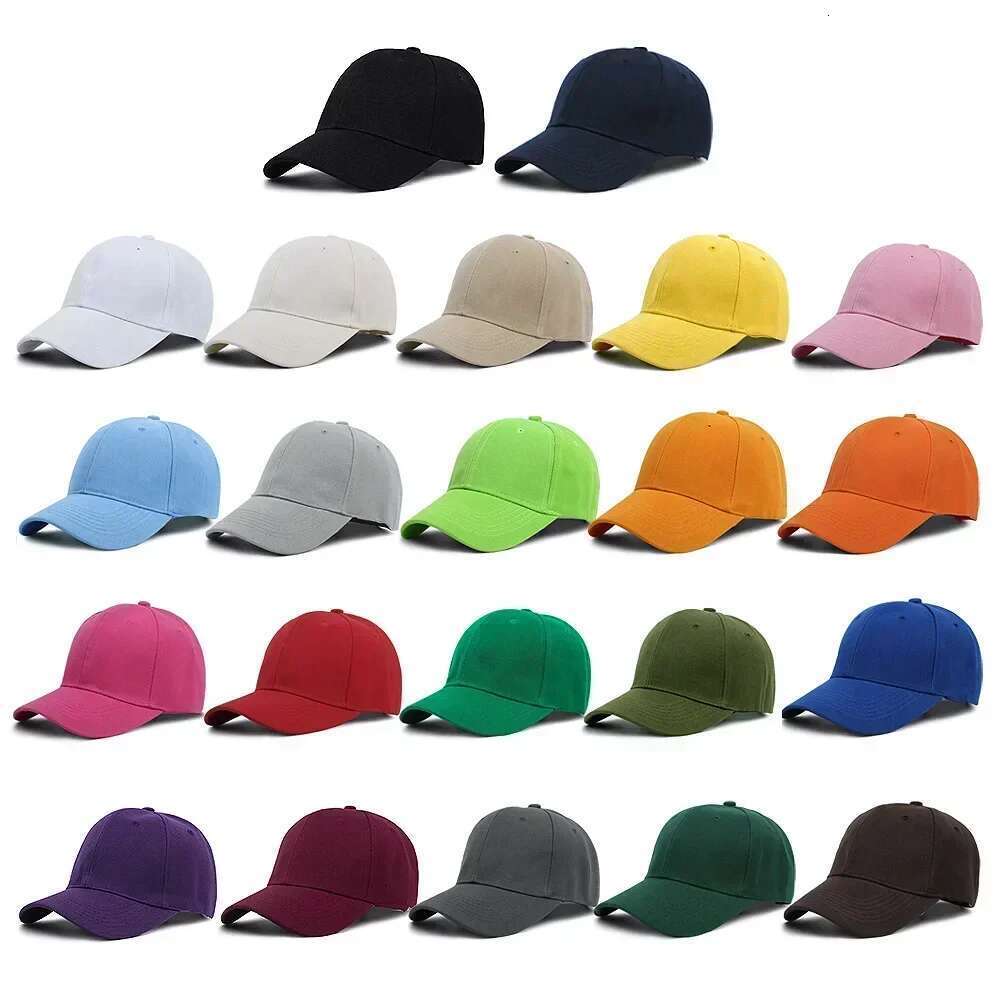 Solid Color Twill Plain Soft Top Acrylic Sports Cap Dad Hats Adjustable Blank Custom Unstructured Baseball