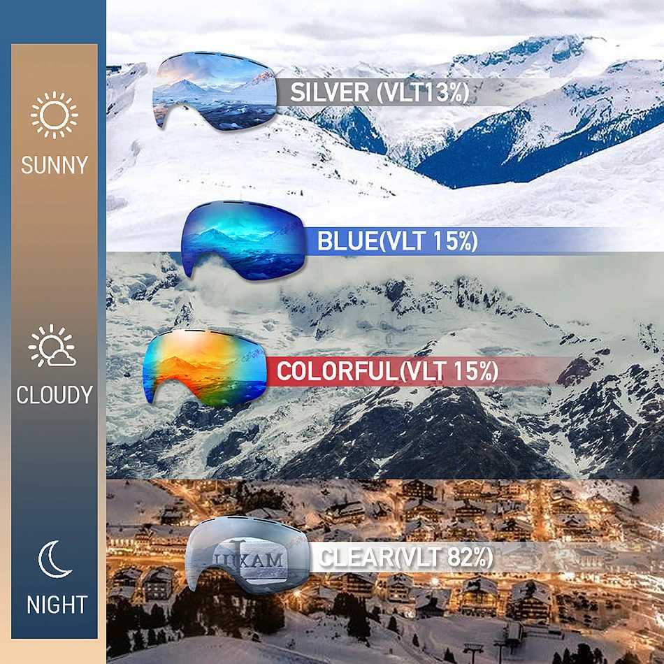 Ski GogglesWinter Snow Sports with Anti-fog Double Lens ski mask glasses skiing men women snow goggles M3 K251110