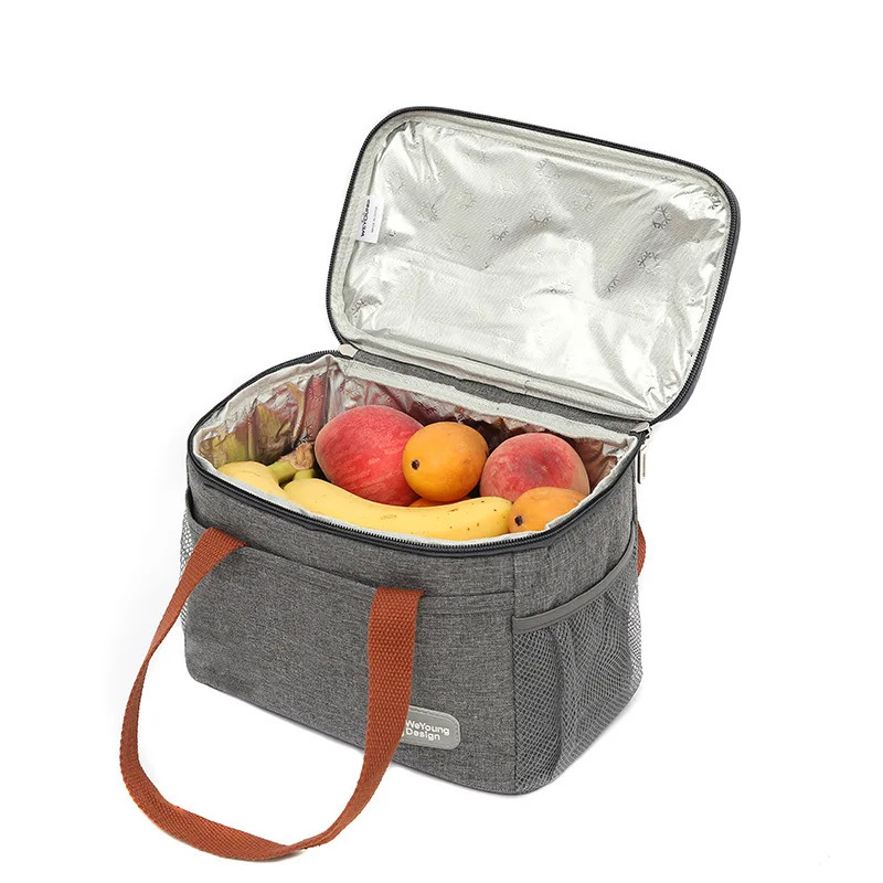 Large capacity thermal insulation lunch bag Oxford cloth food storage picnic handbag portable cooler box 250401