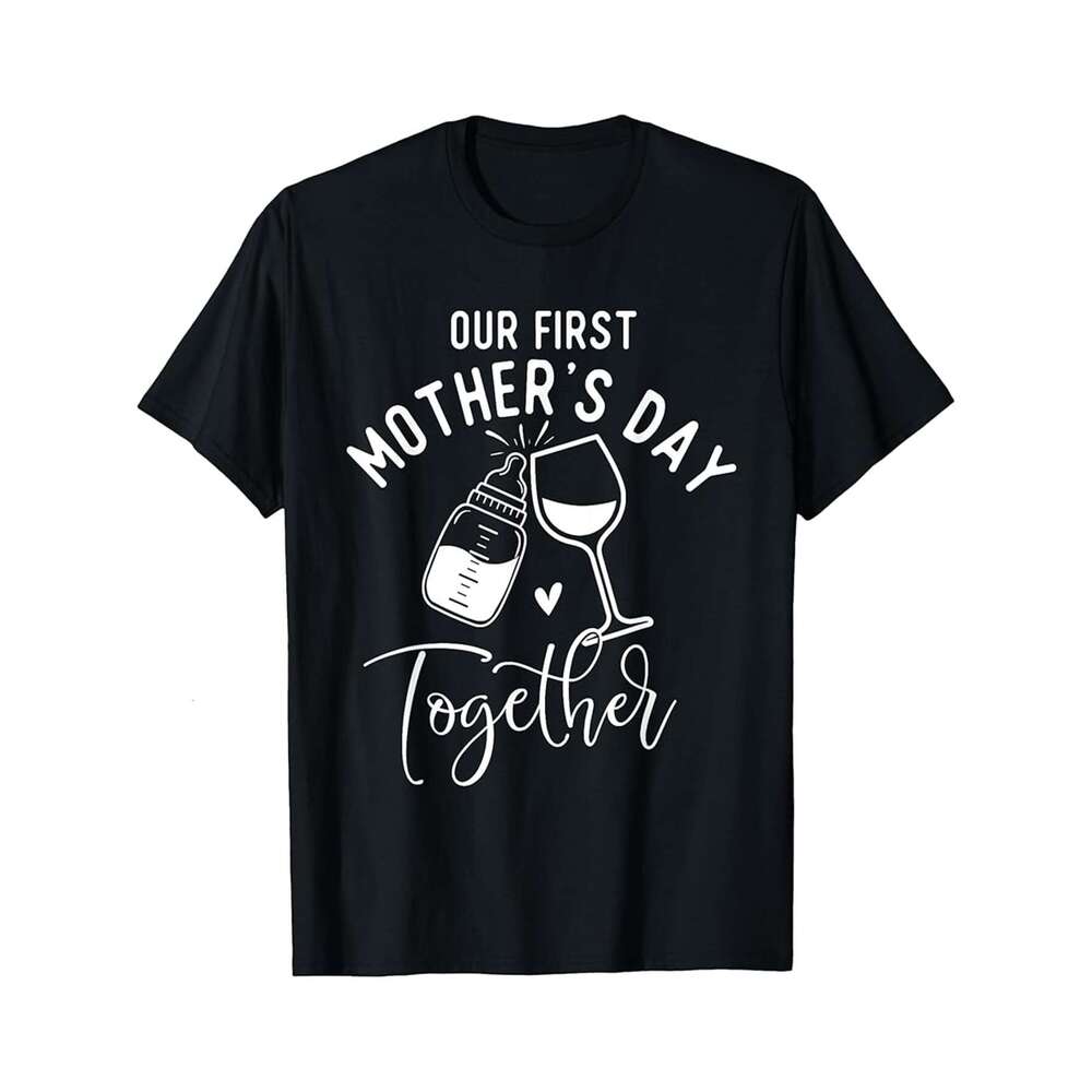 Designer T shirt Our Our First Mothers Day Together - Mothers Day Mama Mommy - 220g T shits