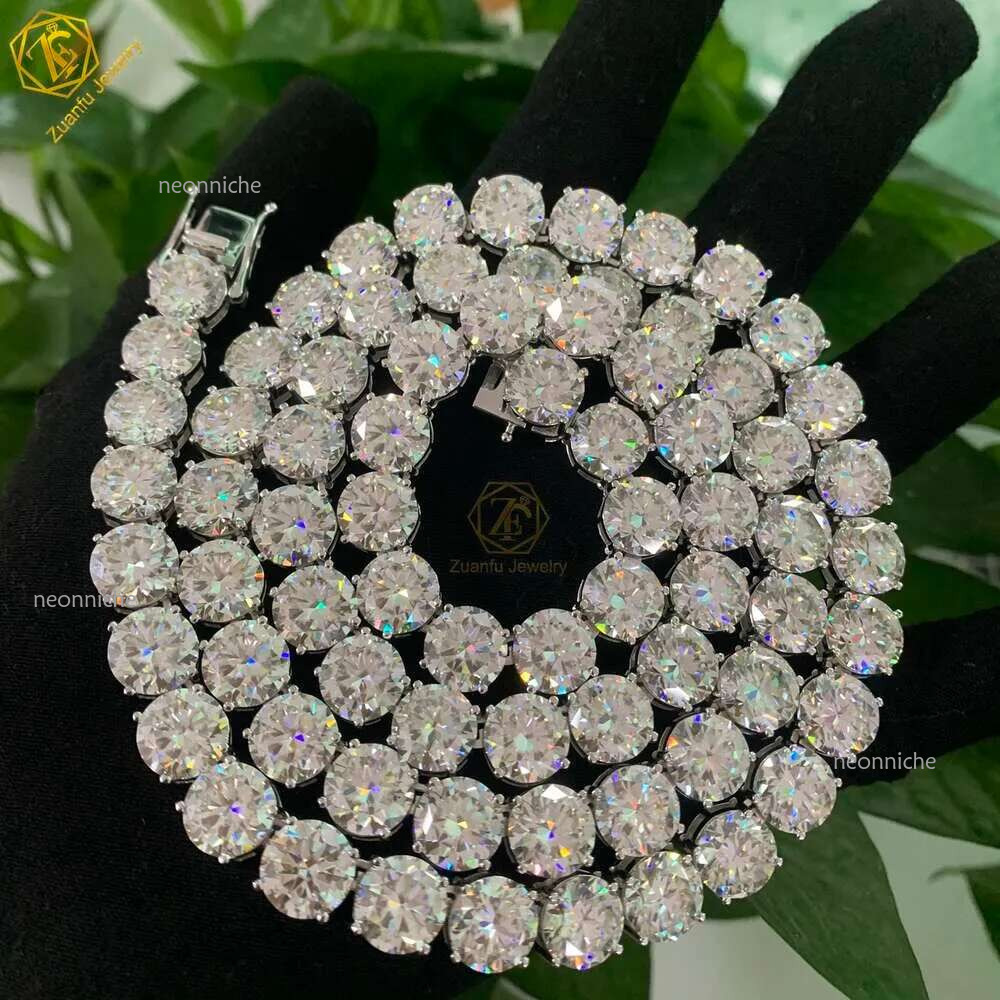 Fine Jewelry Bracelet Necklace 4mm 5mm 6.5mm Custom 10k 14k Gold Plated Sterg Sier 3mm Moissanite Tennis Chain