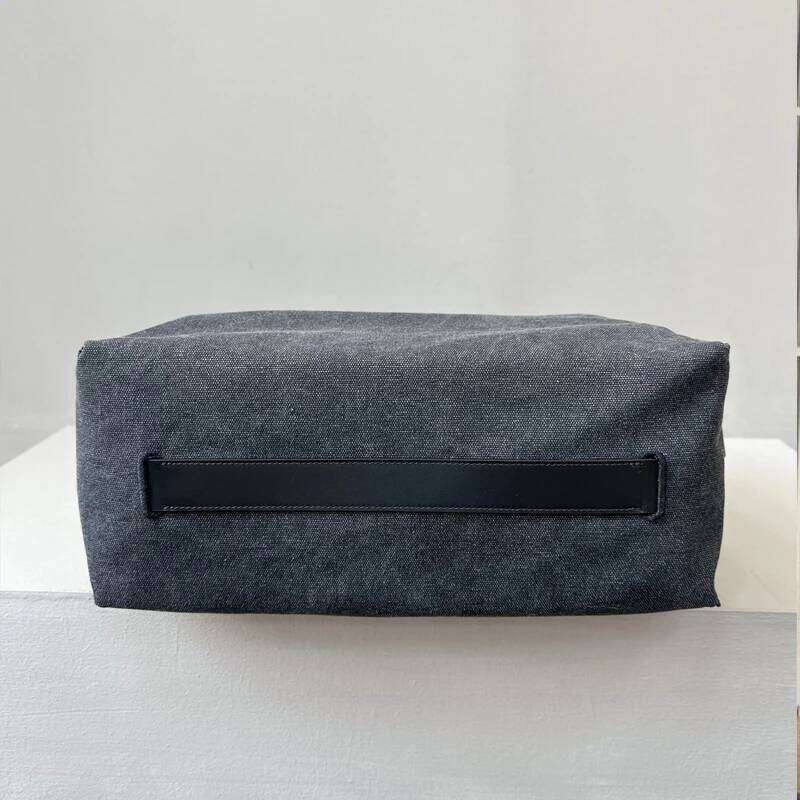 Korean Casual Tote Bags For Women Luxury Designer Handbag Purse 2025 New In Canvas Genuine Leather Strap Underarm Cloth Shoulder