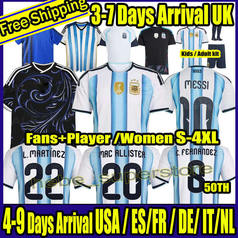 2025 2026 2027 Argentina star Soccer Jerseys MESSlS Fans Player retro 78 86 94 96 00 01 06 10 DYBALA MAC ALLISTER DI MARIA MARTINEZ DE PAUL 25 26 27 mens Kids Kit Football