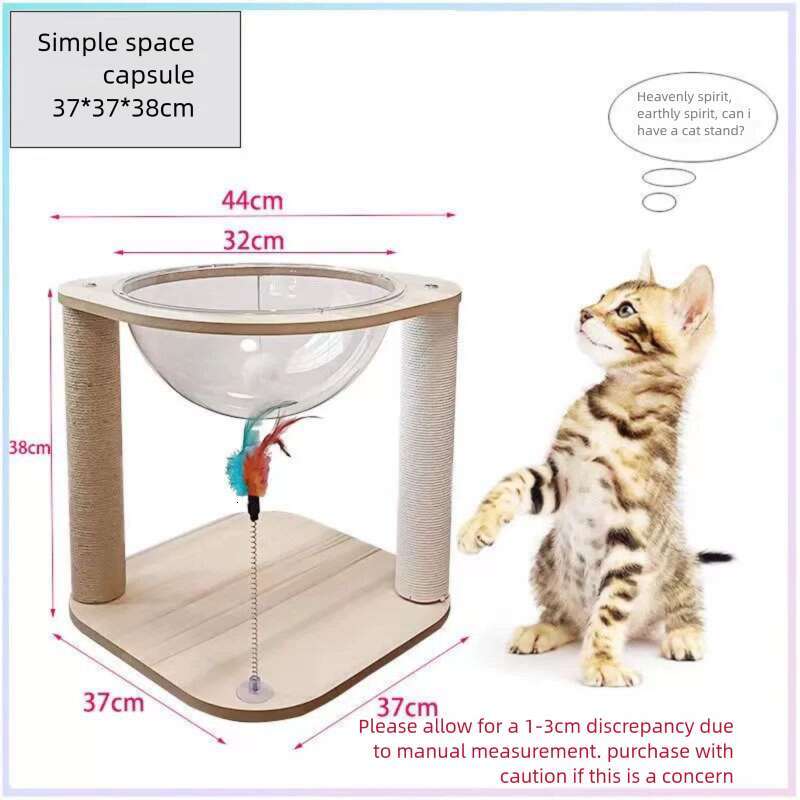 New Wooden Multi-layer All-season Small Apartment Shelf Multi-functional Climbing Frame Cat Toy