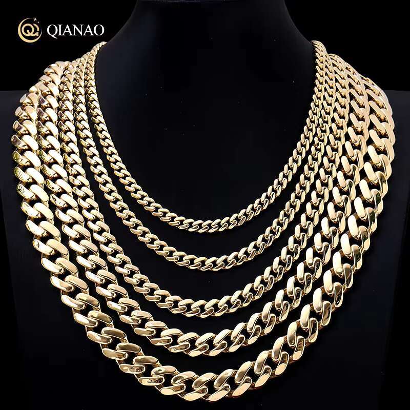 Custom Fine Jewelry Chain 5-15mm 925 Silver Gold Plated Miami Necklace Vvs Moissanite Cuban Link Chain Bracelet for UNISEX