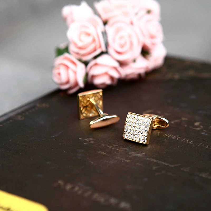 KFLK Jewelry french shirt cufflink for mens er Cuffs link Button High Quality Wedding male 250409