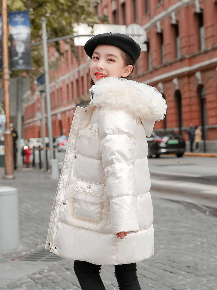 kids Winter Girls clothing warm Down jacket for girl clothes Parka Hooded Middle big Children Outerwear Coat snowsuit X250920
