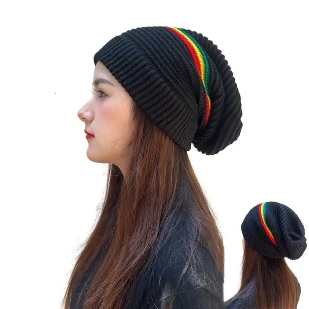Beanies Pullover Weaving Reggae Hat Striped Color Hip Hop Hat Jamaica Knitted Hat Warm Casual Wear Skull Caps Reggae LoverXJ251110