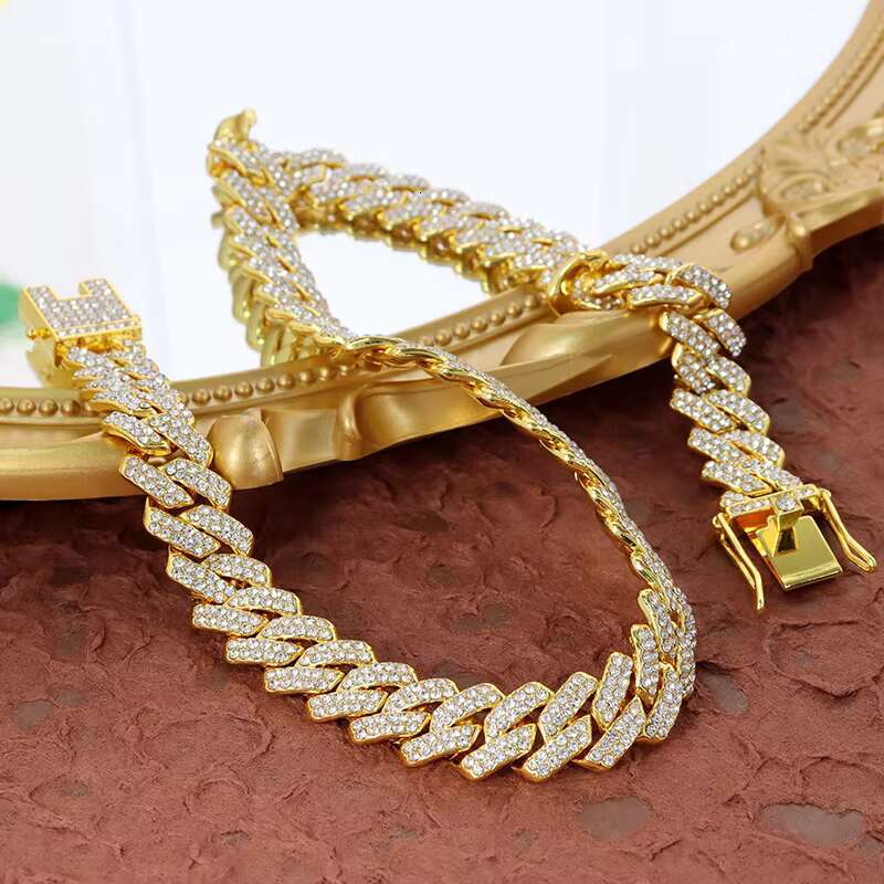 High quality boutique jewelry, hip-hop men's necklace, rapper Cuban chain jewelry