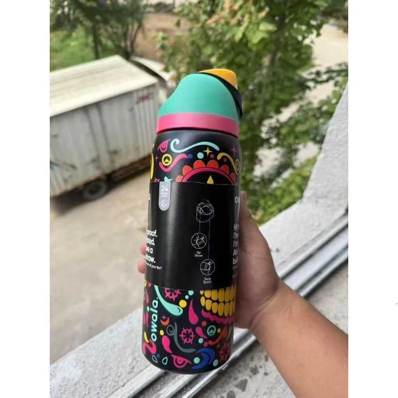 Fashionable cup O-Wa 32oz 24oz Vacuum Thermos Unbreakable Stainless Steel Water Bottle for Camping Gym Off Hot Cold Y251110