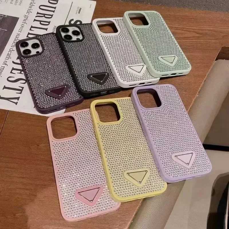 Luxury Bling Phone Case For 17 15plus 16plus 16promax 16pro Glitter Stone Diamond Shiny Full Protect Back Cover FundaXJ251110