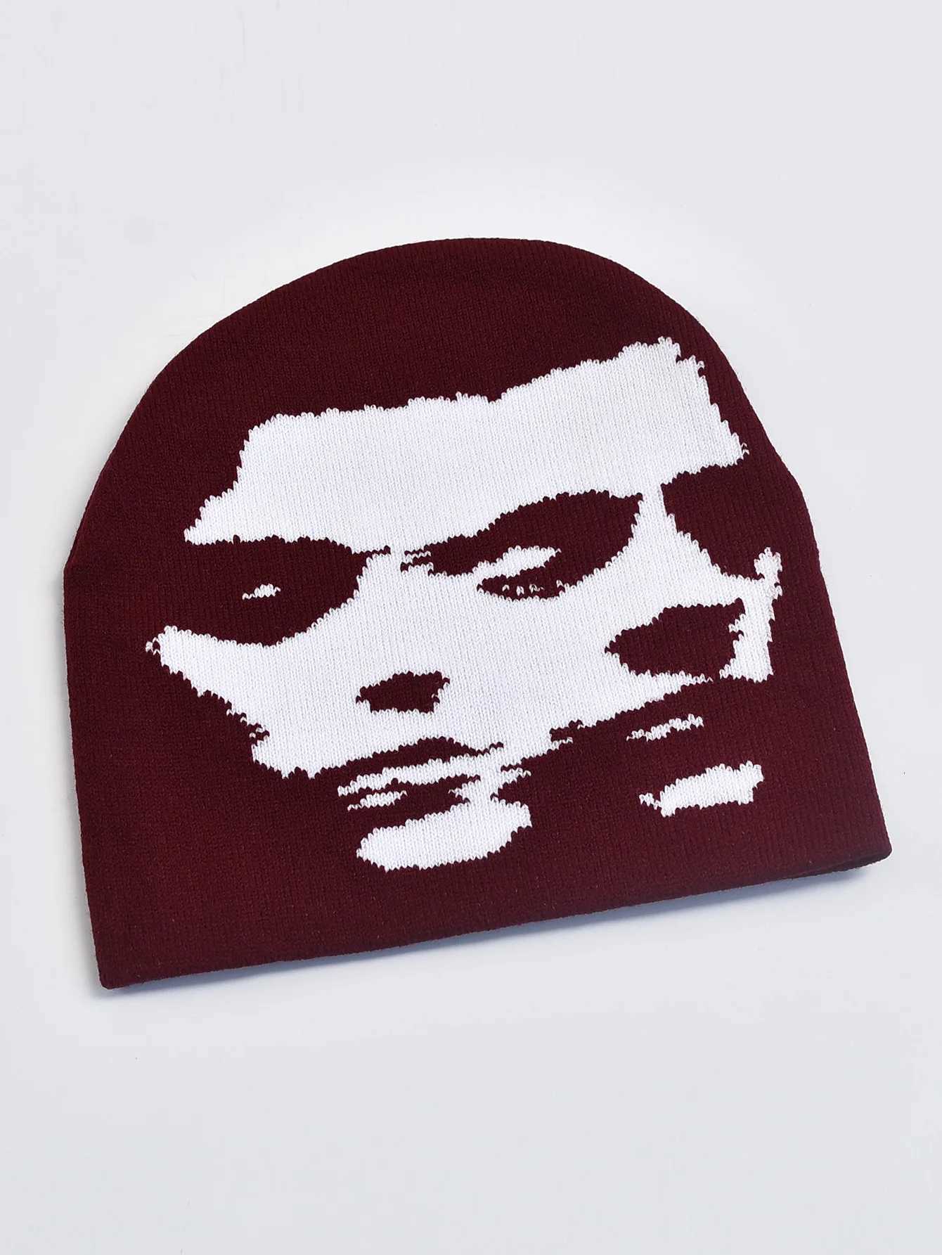 Knitting Hat for Men Women Fashion Pullover Cap Y2k Goth Warm Beanie HatsXJ251110