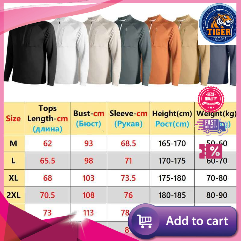 Ddmytiger China Domestic Men Running Sweatshirts Half Zipper Fashion Sports Outdoors Training Shirts Exercise Breathable Bodybuilding Elastic Long Sle