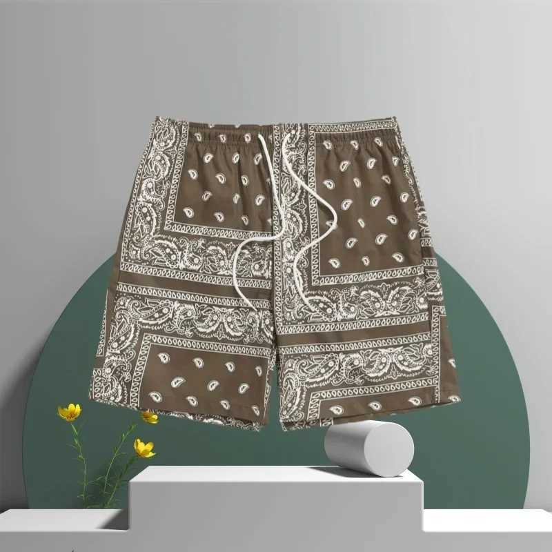 3D printed Hawaiian womens oversized sports shorts summer casual stretch waist shorts outdoor mens running sports shorts X250410
