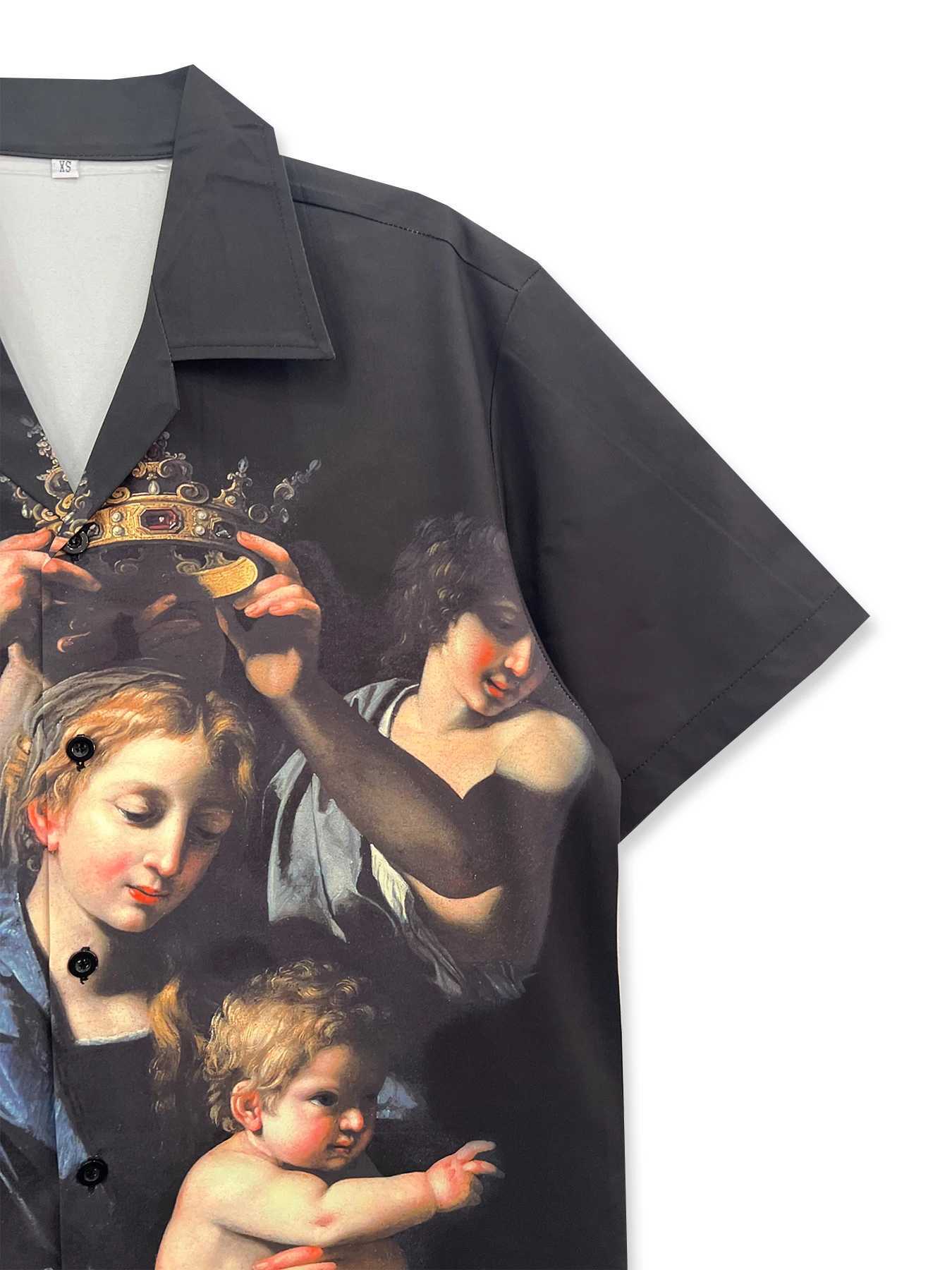 Dark 3 Mens Digital Printed Shirt Short Sleeve Summer Casual Mens Shirt X250410