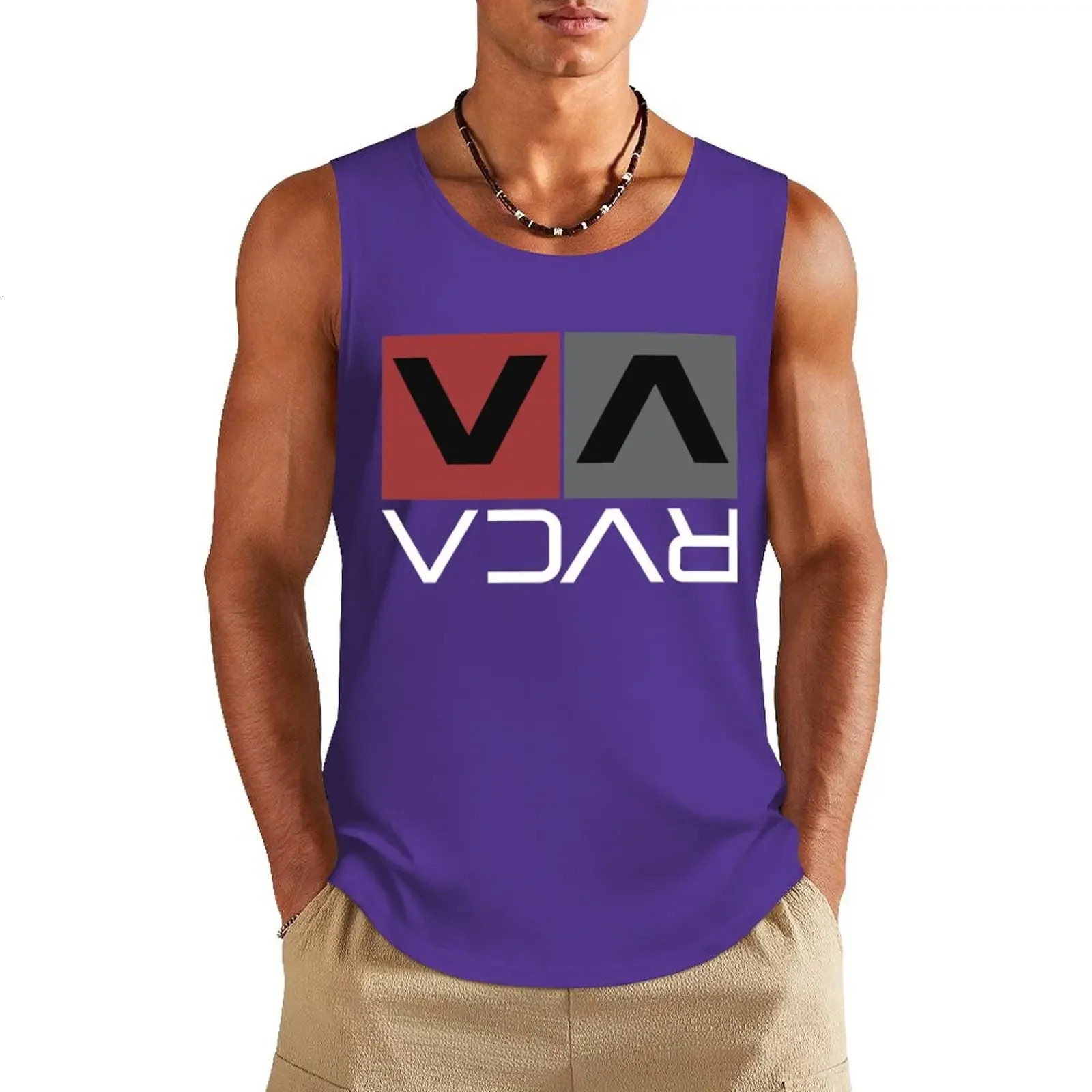 Funny Letter Print Mens Tank Tops Hawaiian Beach Surf Sleeveless Shirts Fashion Gym T-shirt Man Summer Casual Run Fitness Vest 250410