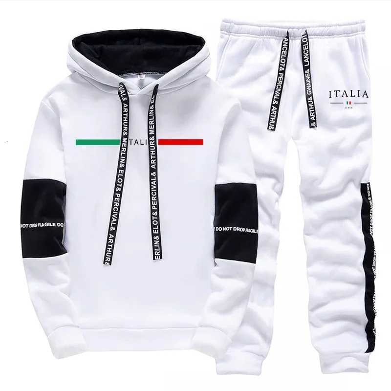 Hot Sales Mens Tracksuit Print Casual Sweatshirts Outdoors Sports Jogging Mens Clothing High Quality Single Piece Hoodie Pants W251110