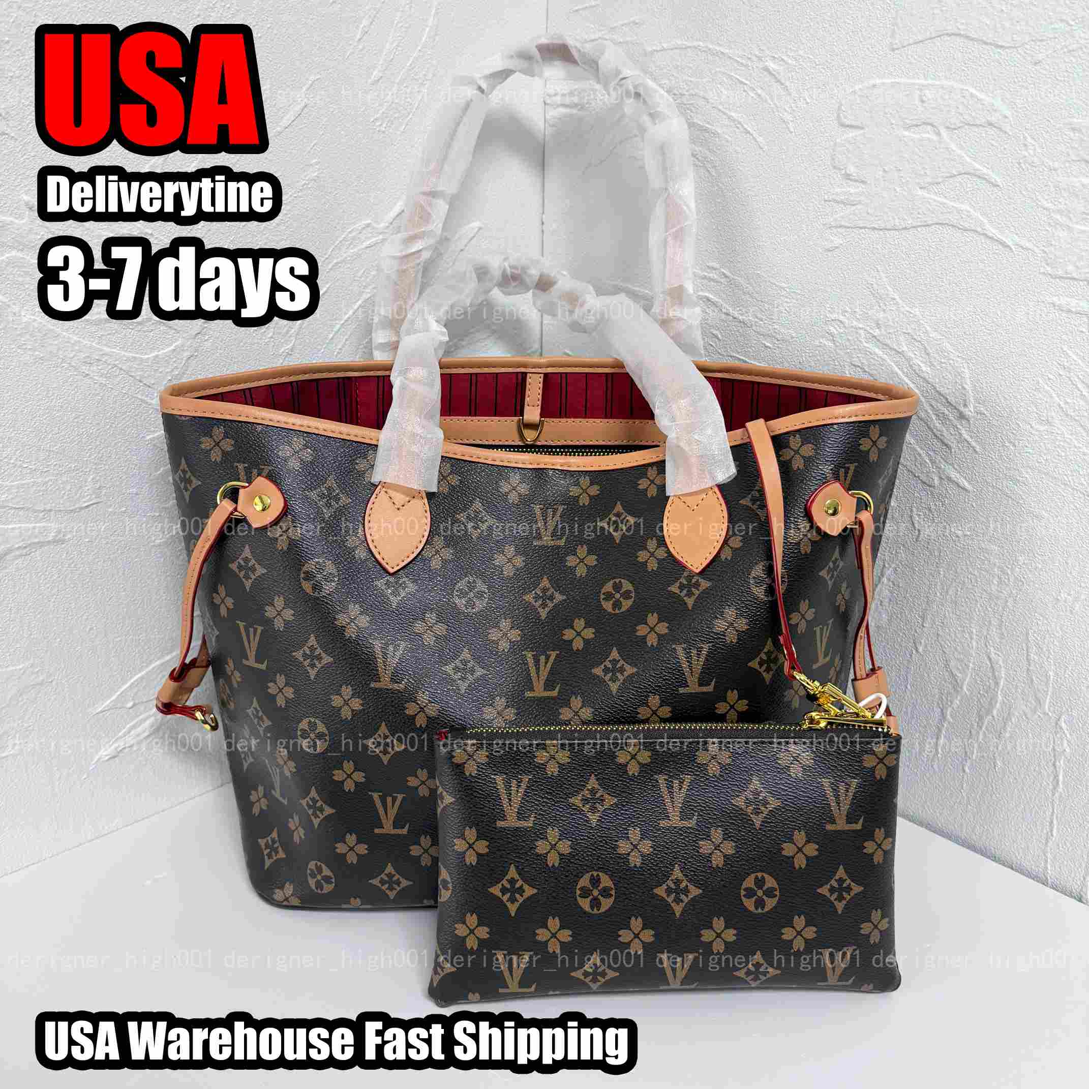 Designer bag L0uis vu1tt0nbags tote bag large capacity handbag shoulder bag crossbody bag womens fashionable and casual highquality commuting shopping bag wallet