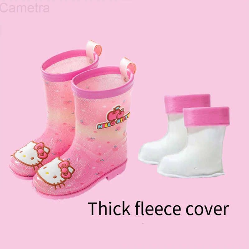 Sanrio Child Rain Boots Hello Kitty Kuromi My Melody Girl Boy Rain Boots Waterproof Medium Low Boots Rain Boots New Cute Gift H251110