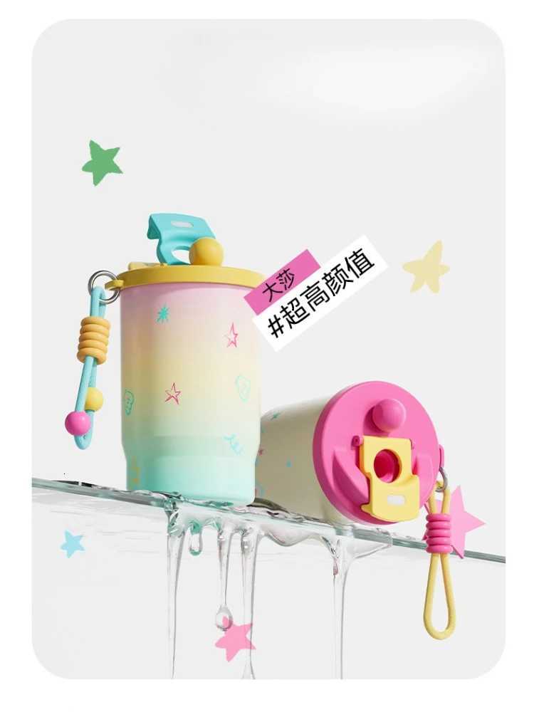 Fashionable cup 500ml Thermo Cafe Coffee g Cold and Hot Ceramic Liner Car Thermos Bottle Leak-proof Travel Thermo Cup for Tea Water Coffee Y251110