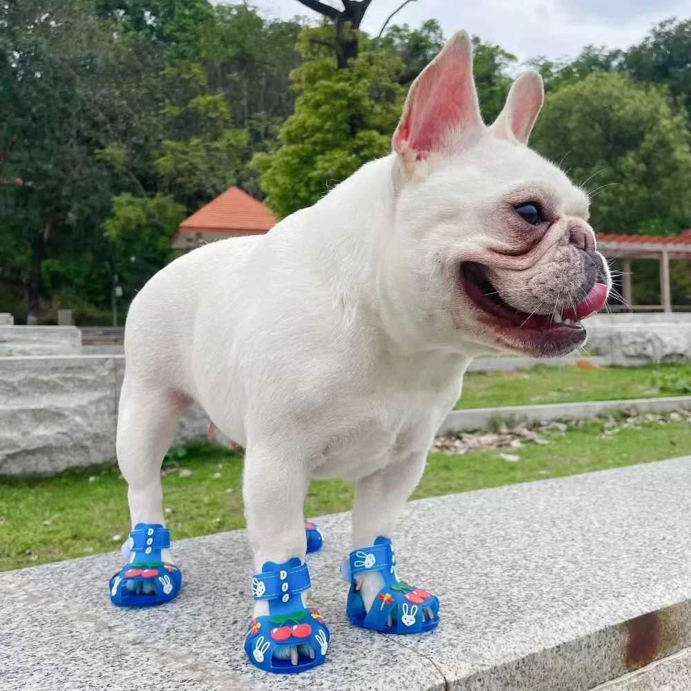 New Arrival Cute Summer Dog Shoes Sweet Cherry Puppy Sandals Pet Jelly Shoes Apartment Dog Boots Paw Protector for Summer Hot Stalls Z250410