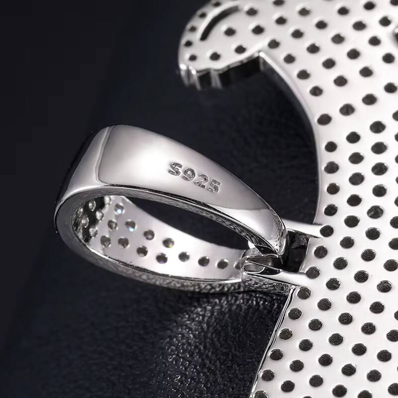 Dropshipping Rappers Jewelry 925 Sterling Silver VVS Moissanite Diamond Iced Out Goat Animal Pendant Necklace