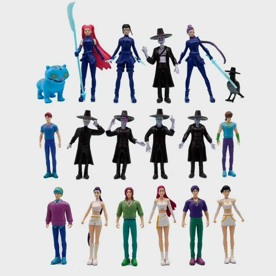 NEW Kpop Demon Hunters Figure Cartoon Hunters Tiger Rumi/Mira/Zoey Action Figure PVC Desktop Decoration Model Doll Toy Kids Gift Z251110