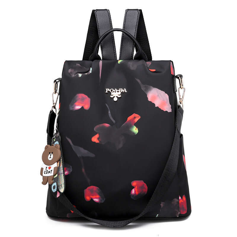 Hot Women Korean Edition Oxford Cloth Anti theft Backpack for Women, Comes with Pendant 2025 New Casual Versatile Fashion Clothing