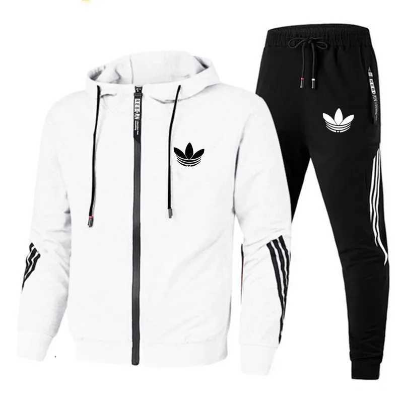 2025 Spring and Autumn Brand Hoodie Set Mens Fashion Hoodie Brand Pants Casual Jogging Clothing Sportswear W251110