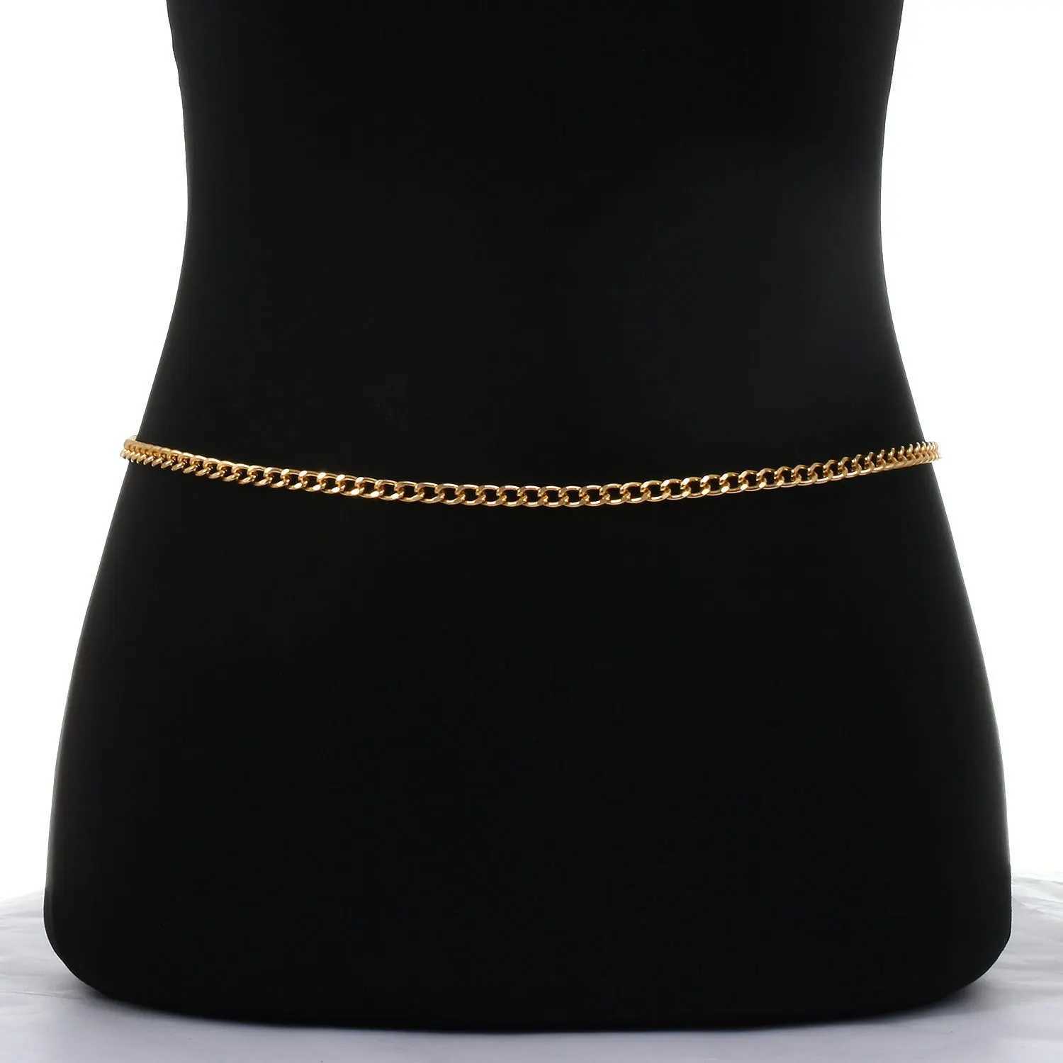 Summer Beach metal body chain waist chain accessory used for Wen sexy bikini body jewelry belly waist chain belt gift X250410