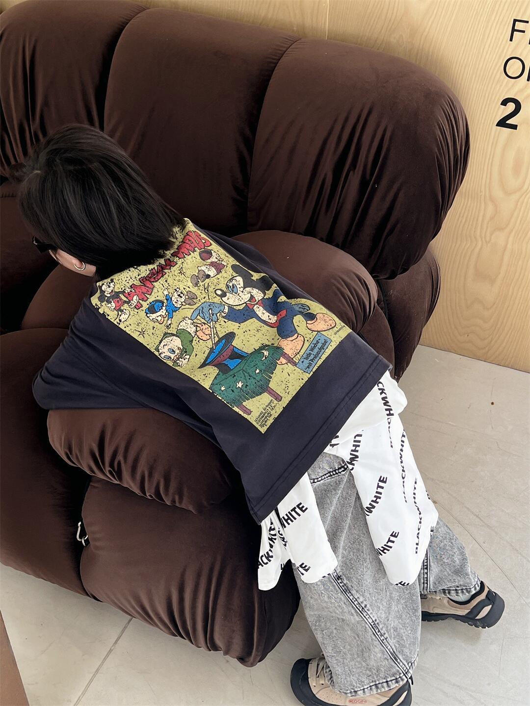 GS- Ddmyshoesvip Spring Boys Clothing Children S Graffiti Long Sleeve New T Shirt Cartoon Printed Top