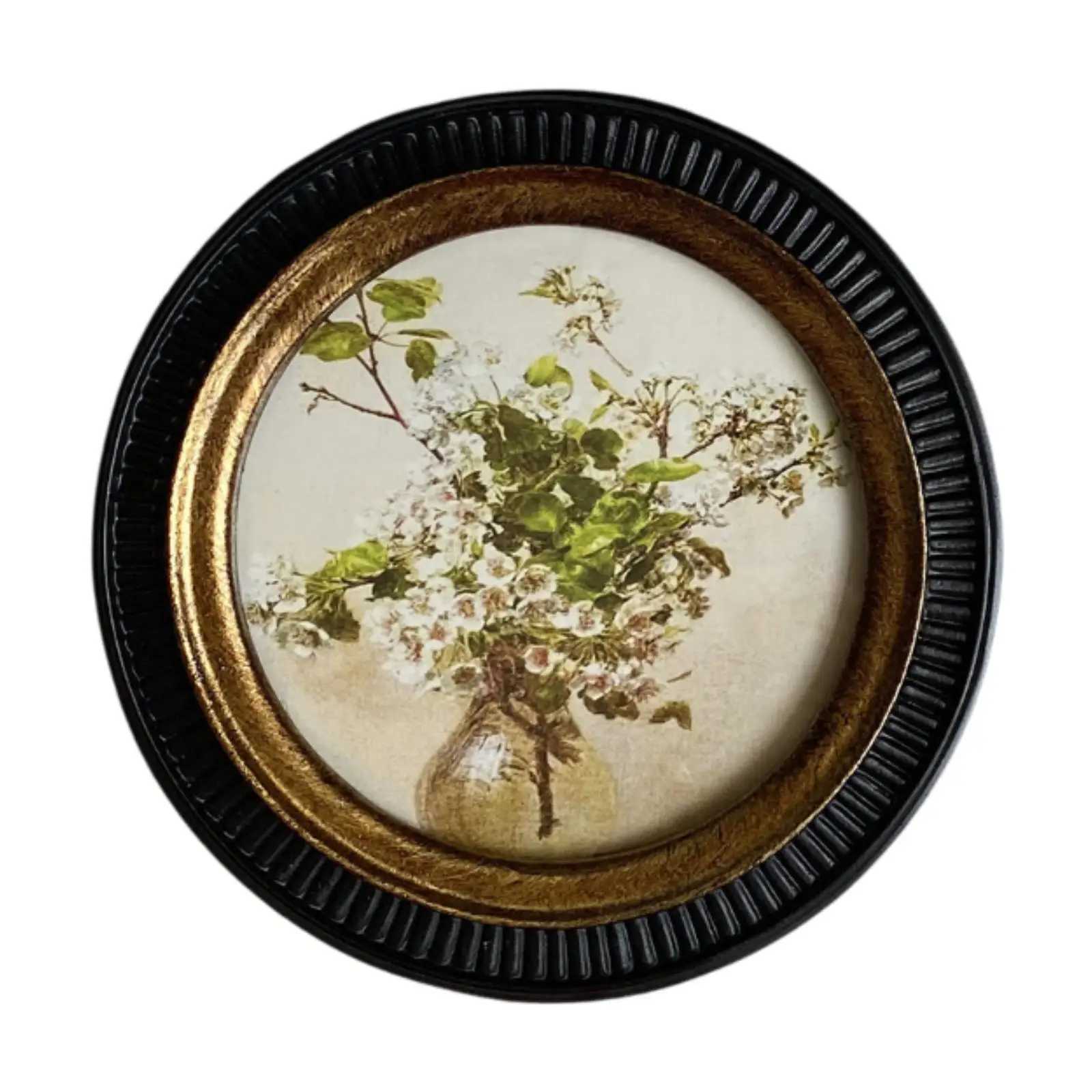Round Embossed Photo Gallery Art Vintage Style Picture Frame for Living Room Wedding Home Decoration Gift Ideas L251110 H260306