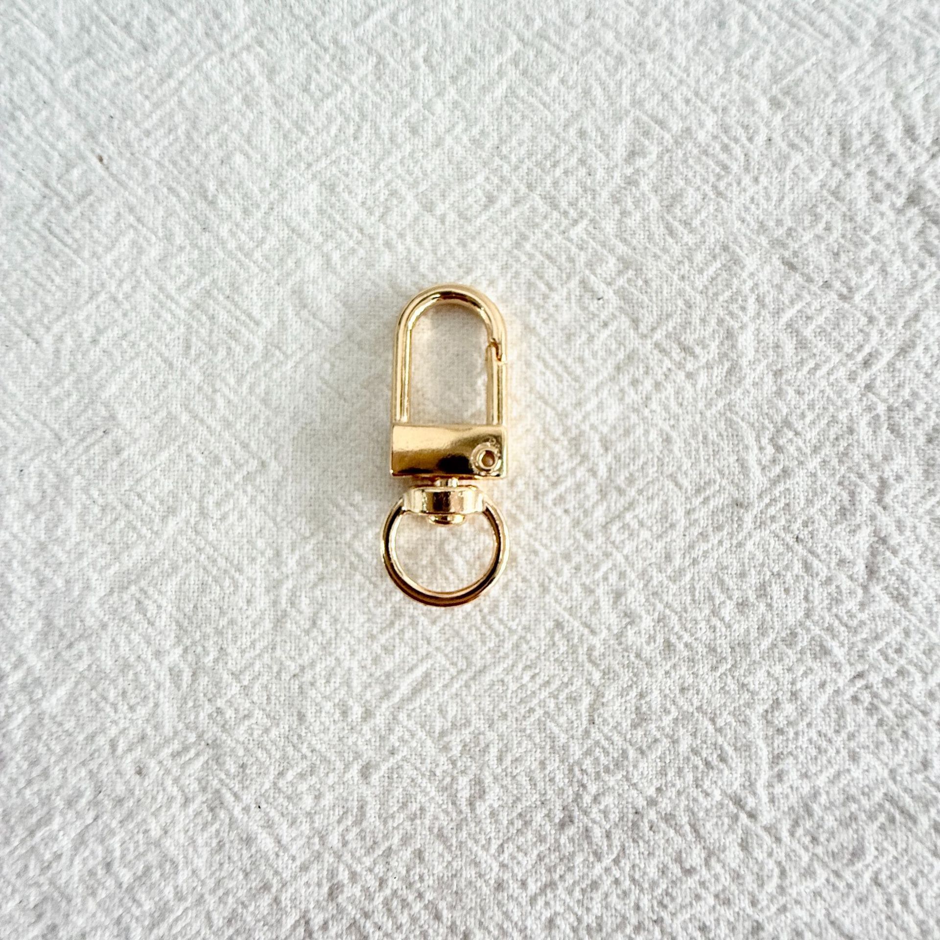 Colorful Metal 3-Part Small Gate Buckle Creative Minimalist DIY Jewelry Accessories Bag Keychain Clasp