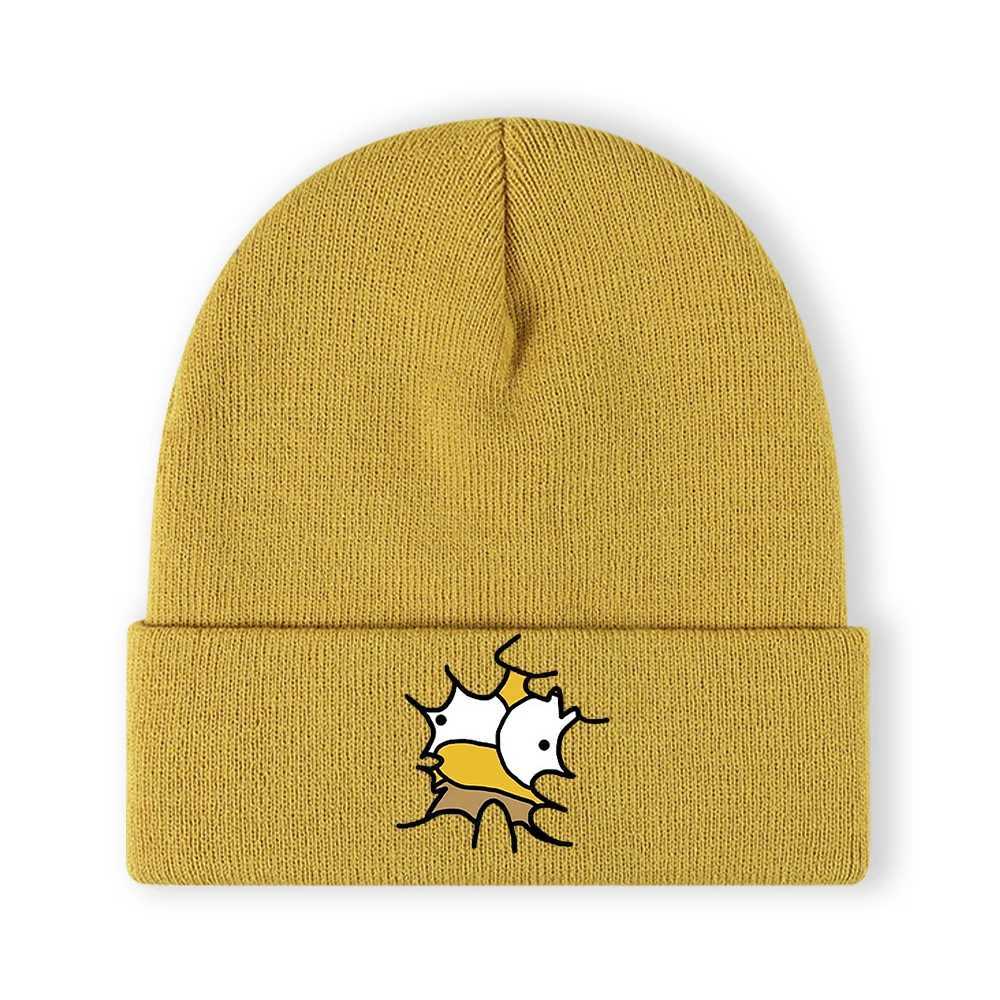 1pceyes Embroidered Beanie Soft Stretchy Lightweight Winter Hat for Men Women Outdoor Hip Hop FashionXJ251110