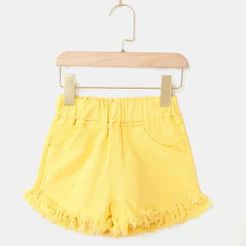 4-12-year-old childrens and girls shorts summer casual candy color childrens cotton shorts Z250410