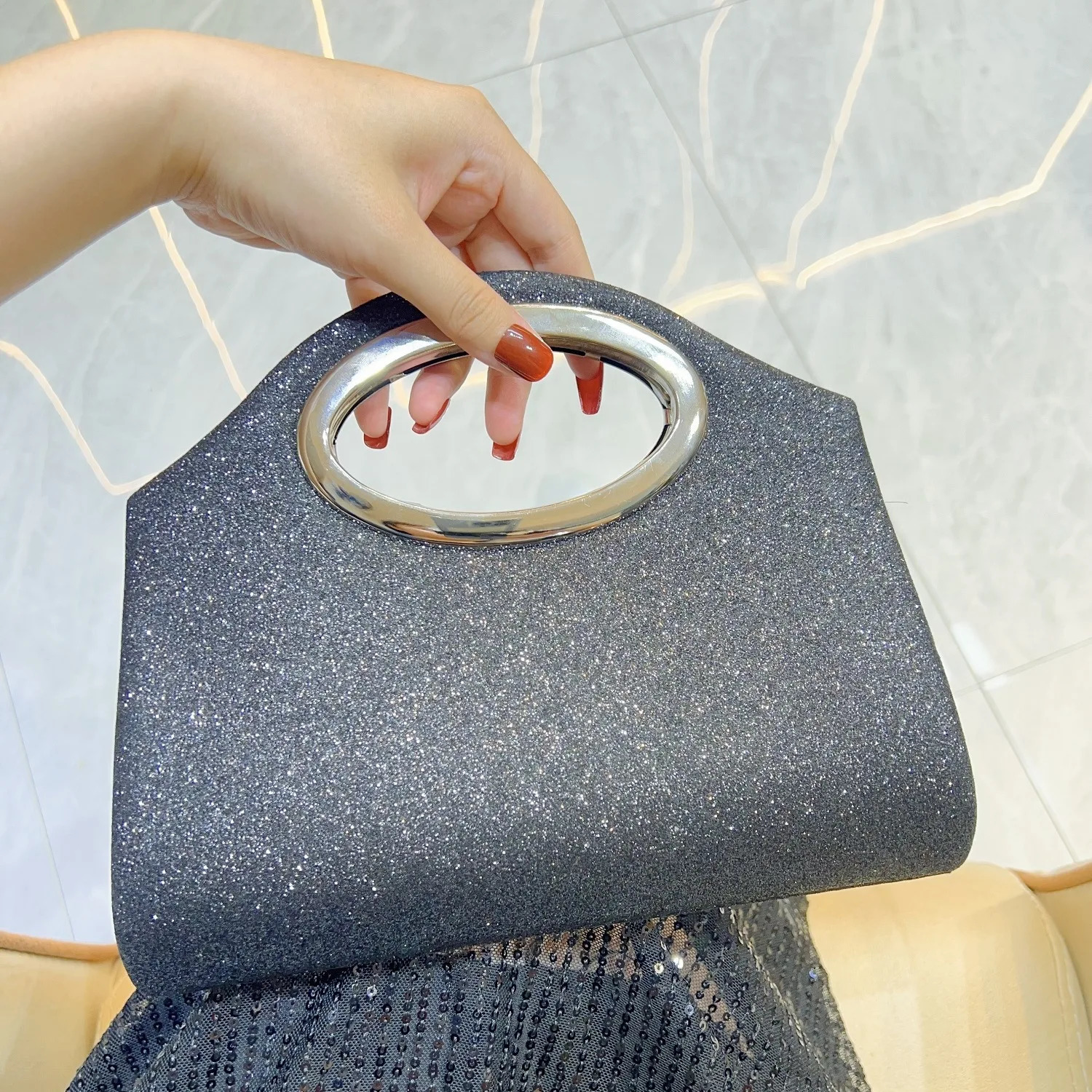 light fashion banquet womens clutch bag high sense personality niche dinner bag womens bag 251107