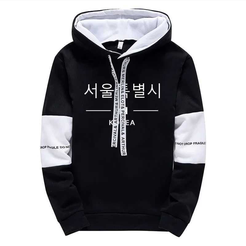 Mens Tracksuit Print Casual Sweatshirts Sportswear Outdoors Sports Jogging Mens Clothing Single Piece Hoodie Pants Korean Style W251110