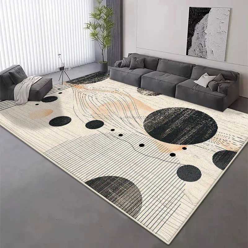 Modern Geometric Carpet for Living Room Nordic Home Decoration Short Velvet Antiskid Rug Bedroom Sofa Foldable Mat Y251110