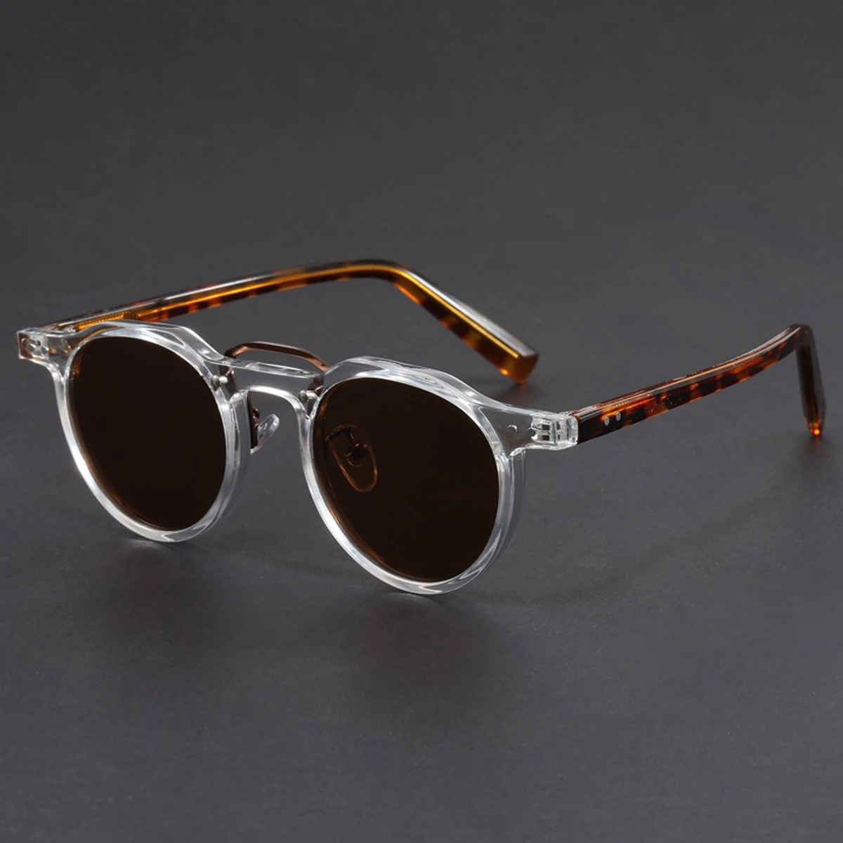 Retro metal frame oval sunglasses mens fashion punk round y ner driving shadow 250410