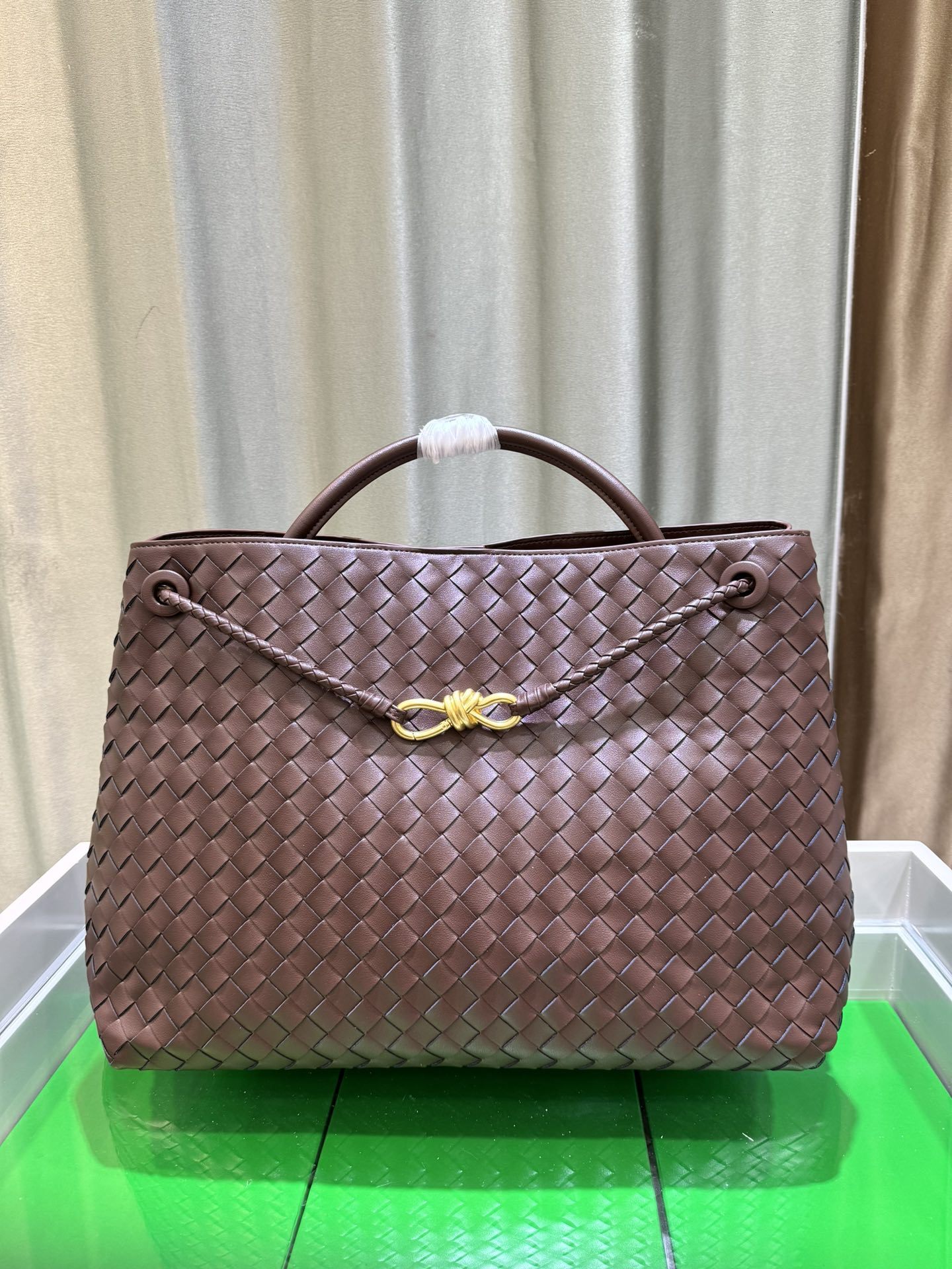 Designer New Woven Leather Tote Bag Genuine Leather Shoulder Designer Handbag Handbag Large Capacity Vintage Cross-border Bag