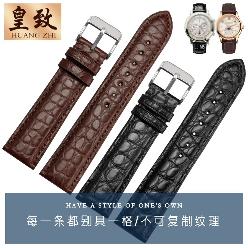 High quality Skin WatchBand Men Watch Strap Genuine Leather Bracelet 18mm 19mm 20mm 22mm 23mm Stainless steel buckle 250322