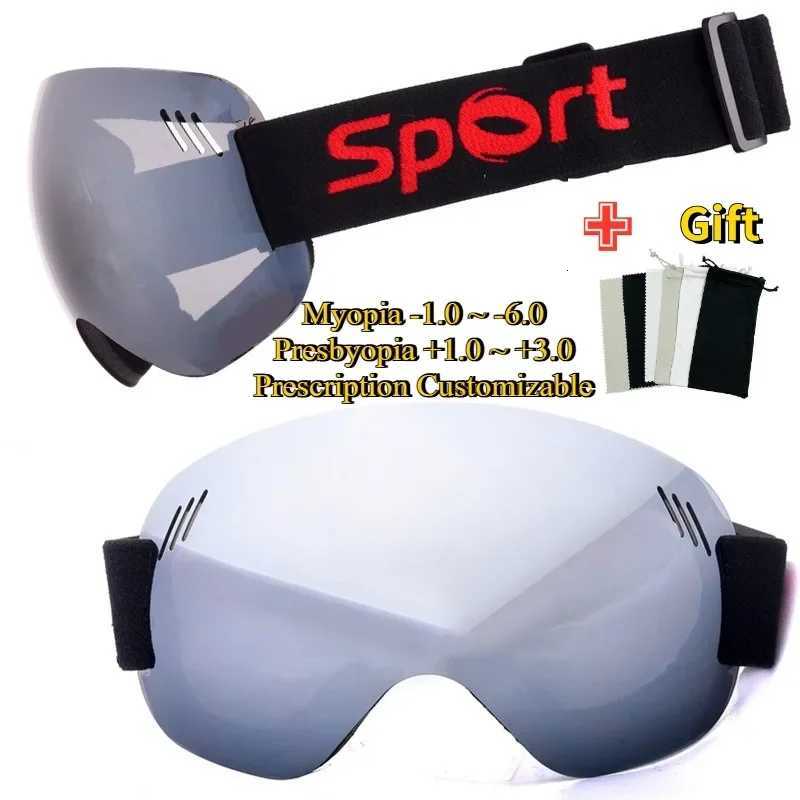Myopaia Hyperopia Ski Goggles Over-Goggle Optical Insert Frame Anti Fog Windproof Large Lens Snowboard Goggles for Men Women K251110