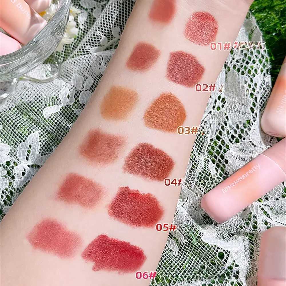 Strawberry Red Sexy Lipstick Velvet Matte Lip Gloss for Women Lasting Non Stick Waterproof Easy To Color Lip Mud Korea MakeupT251110
