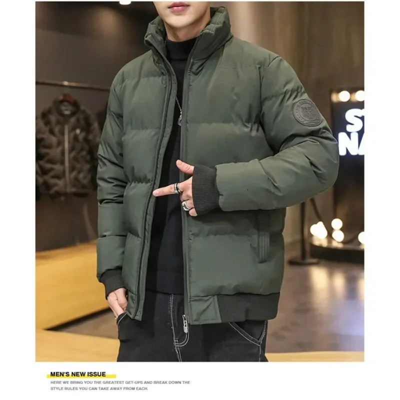 Winter Man Jackets Cotton-padded Parkas Puffer Jacket Men Warm Coats Thick Casual Outwear Streetwear Mens Clothing 251105