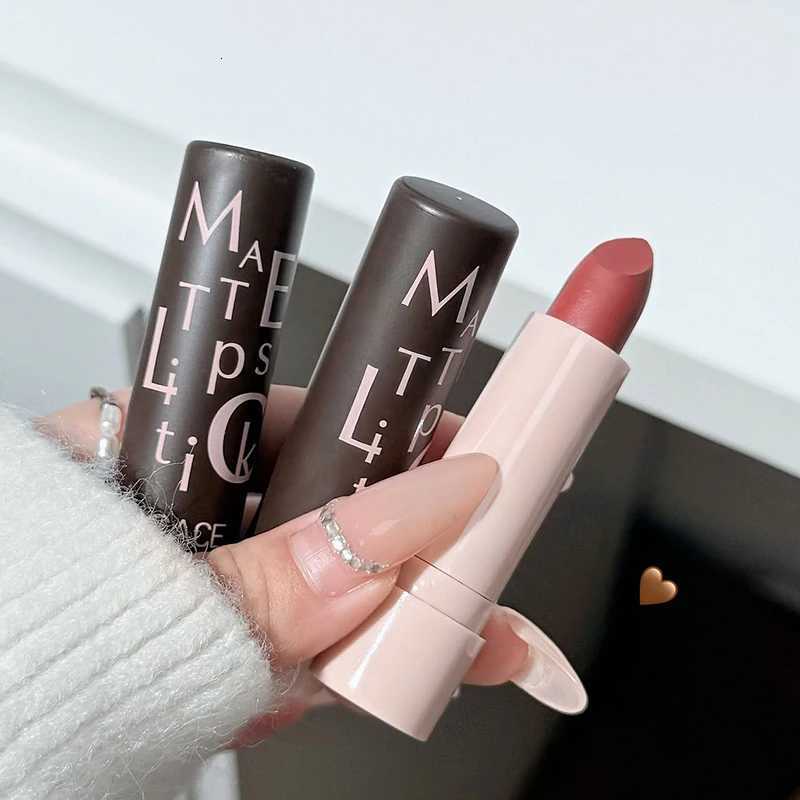 Vintage Party Velvet Matte Lipstick Rose Cream Silky Finish Long-Lasting Waterproof Full Coverage Nude Lip Tint Balm Make UpT251110