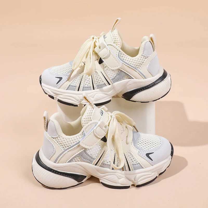 Kids Sneakers Thick Soft Sole Mesh Breathable Children Running Shoes Hookloop 2025 New Boys Girls Sports Shoes Handsome Trendy W251110