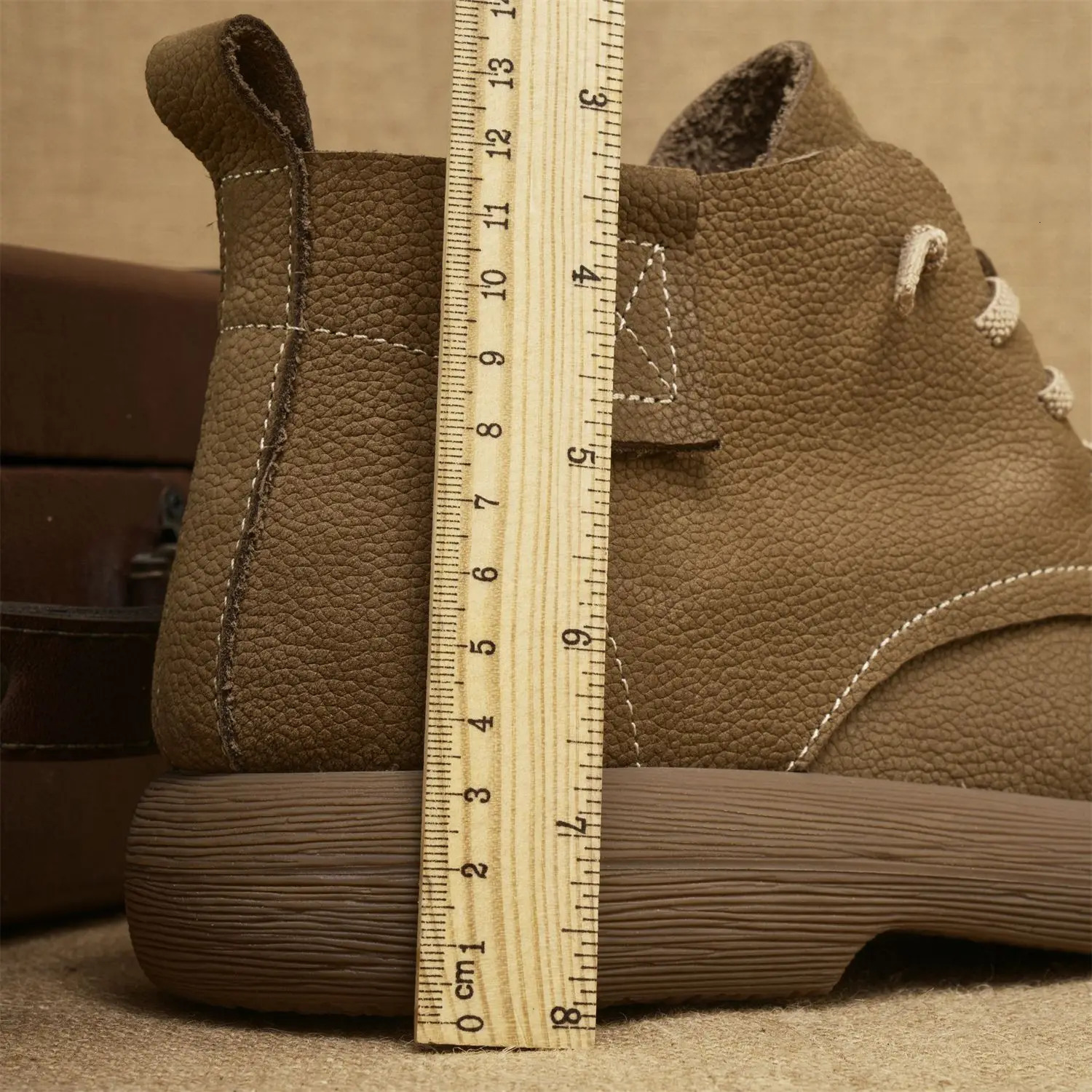 Mens Cowhide Short Boots Winter Stretch Shoelace Ankle Boots Mens Leather Soft Bottom Vintage Workwear Boots Chelsea Boots 251107