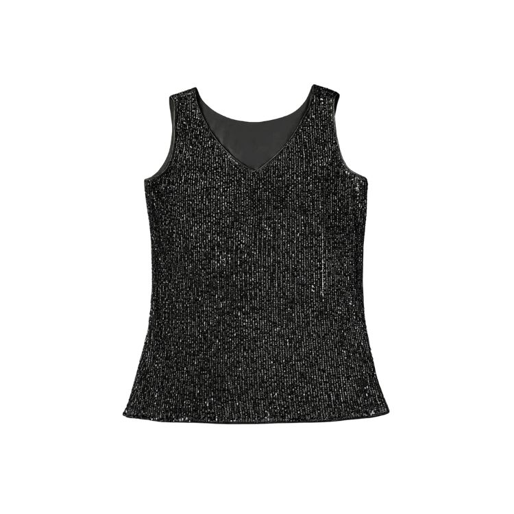 Chic Loose-Fit Womens Evening Wear with Glittering Appliques---D133