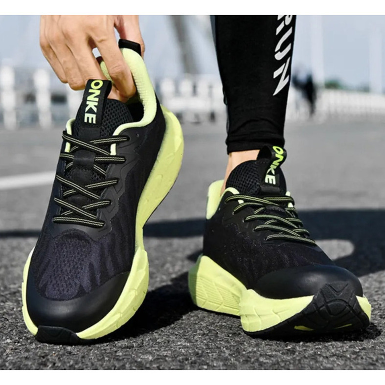 ONKE Women's Shoes Breathable High Elastic Lightweight Carbon Plate Running Shoes Autumn Mesh Couple Sports Shoes