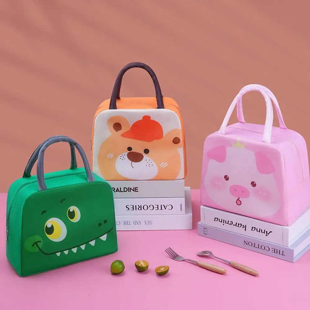 Non woven cartoon lunch bag box accessories handbag small cooler portable 250401